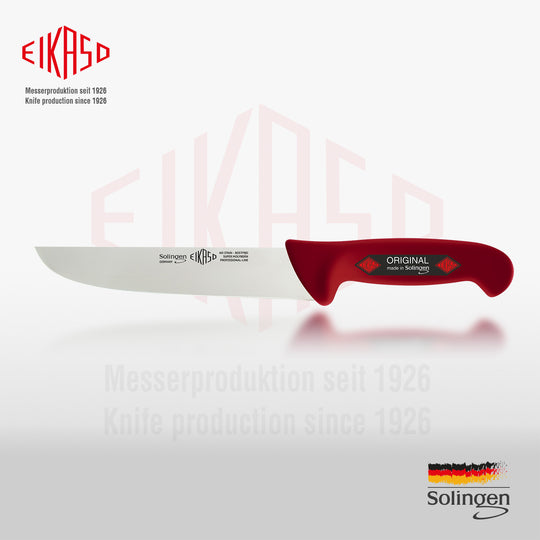 EIKASO Solingen Germany Fleischmesser Blockmesser rot 21cm Klinge Molybdänstahl 1.4116 aus Solingen Profi Allzweckmesser von Profis für Privat und Profis | Fleisch Gemüse Obst Kräuter (Kopie)