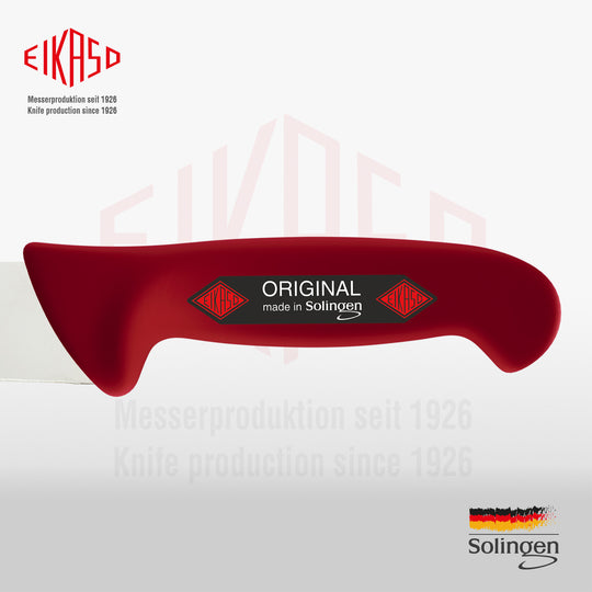 EIKASO Solingen Germany Fleischmesser Blockmesser rot 21cm Klinge Molybdänstahl 1.4116 aus Solingen Profi Allzweckmesser von Profis für Privat und Profis | Fleisch Gemüse Obst Kräuter (Kopie)